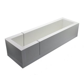Forma Sabonete Artesanal 41 cm x 7 cm x 5 cm altura com linha de corte a 9cm MDF cor branca