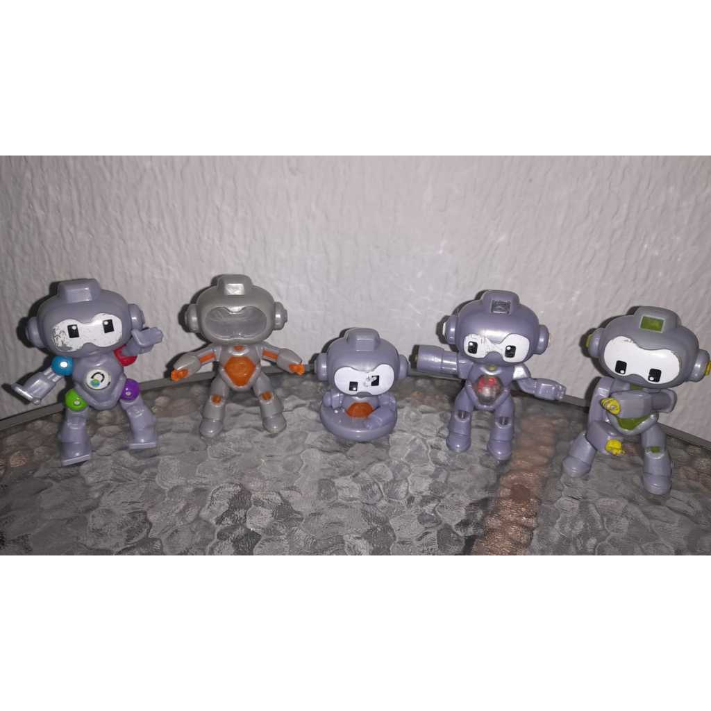 Robôs Discovery Boneco Antigo Mc Donalds (5 Unidades)