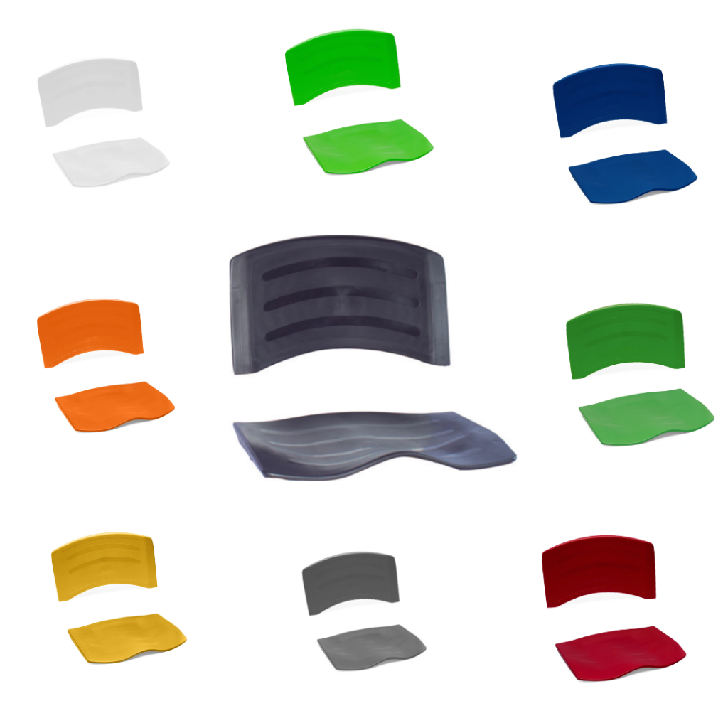 Assento Encosto Plástico para Cadeira ISO Fixa Varias Cores em Oferta na Shopee