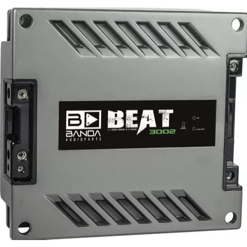 Módulo Amplificador Banda Beat 3002 3000w Rms 2 Ohms 1 Canal Cor Cinza em Oferta na Shopee