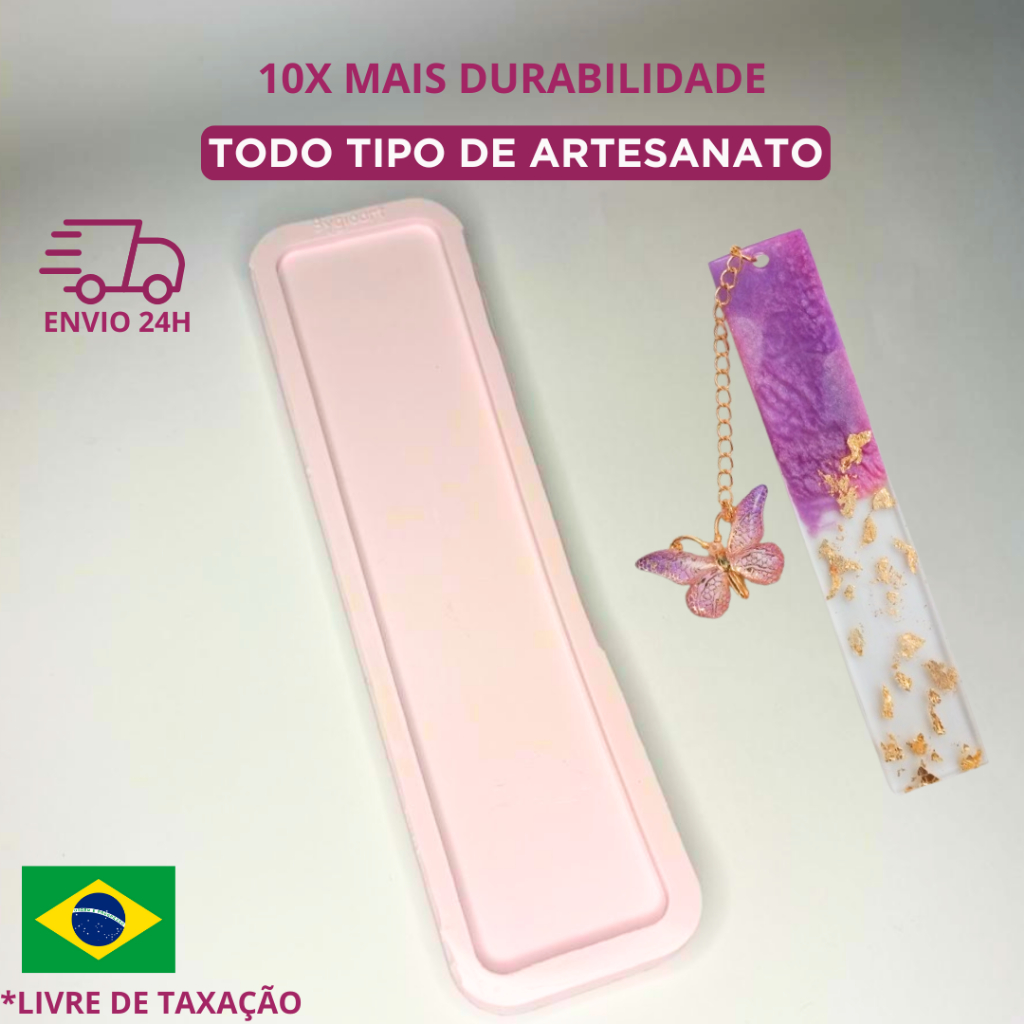 Molde de silicone Marcador páginas Marca livros Resina epóxi Artesanato decoração bisquit livro diy
