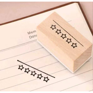 Kit Carimbo livro avaliacao estrelas + almofada e tinta em Oferta na Shopee