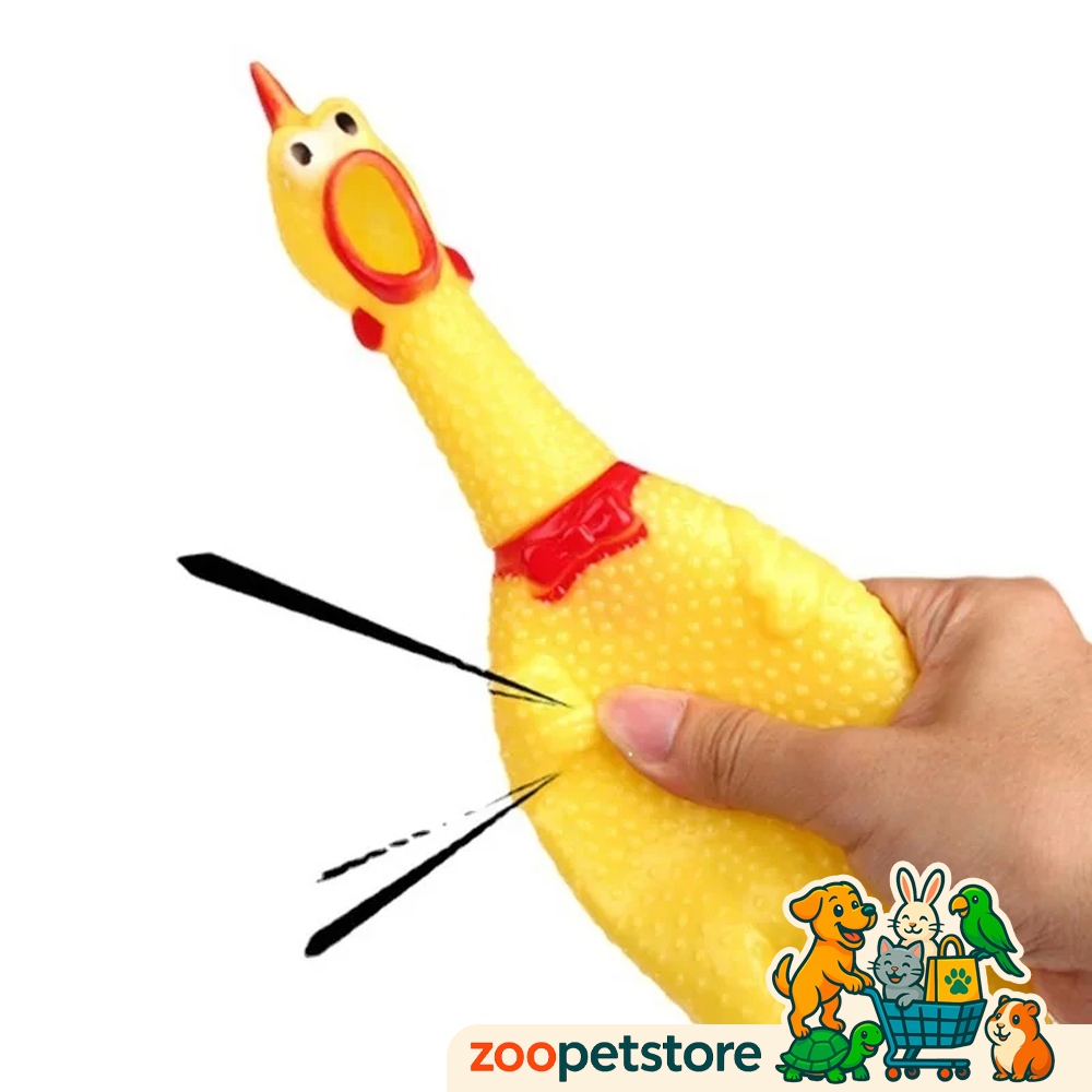 Galinha Frango Borracha Mordedor Cachorro Pet Faz Barulho / Brinquedos Cachorro em Oferta na Shopee