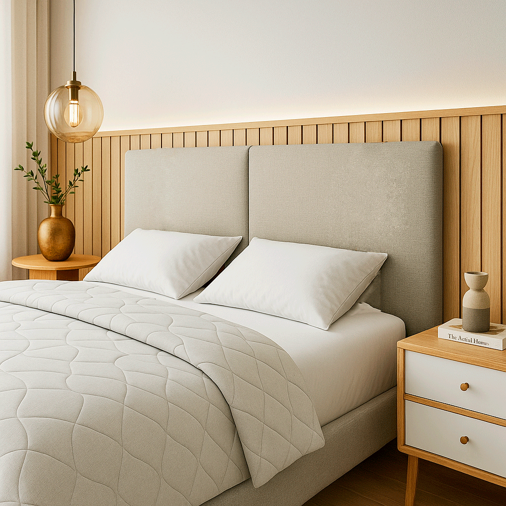 Cabeceira de cama box Casal Laura 140cm x 55cm - KF Móveis em Oferta na Shopee