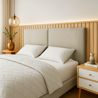 Cabeceira de cama box Casal Laura 140cm x 55cm - KF Móveis em Oferta na Shopee