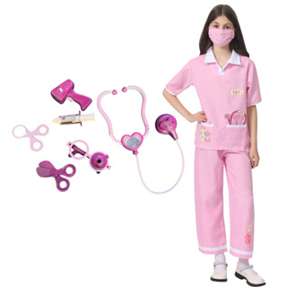 Fantasia Veterinária linda com acessórios em Oferta na Shopee