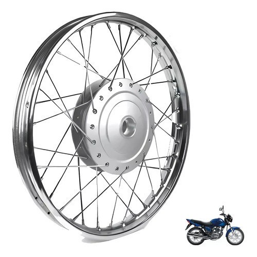 Roda Aro Calha Folha Dianteira Raiada 4mm ou Inox Honda Titan 150 2004 a 2013 Fan 125 2009 a 2017 · foto 2