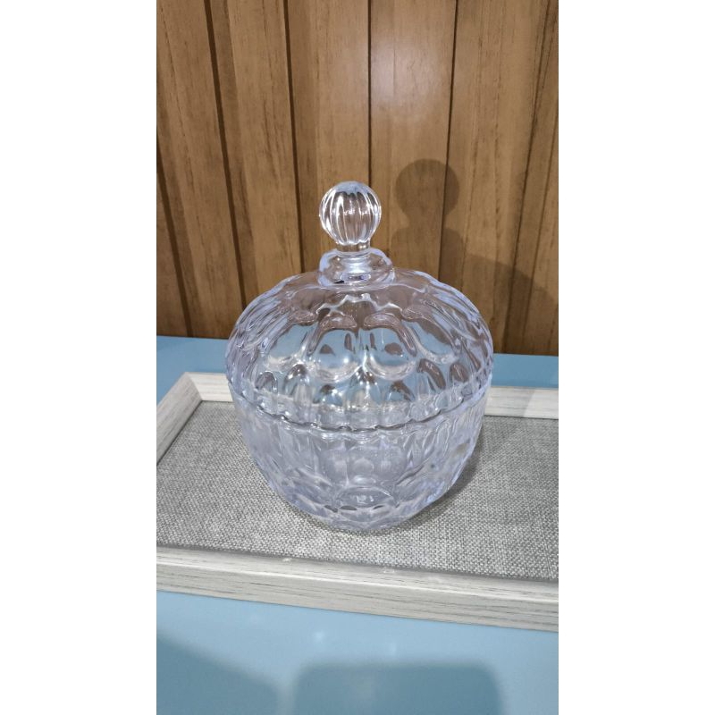 Bomboniere Baleiro De Vidro Glass Ware Com Tampa Porta Doces