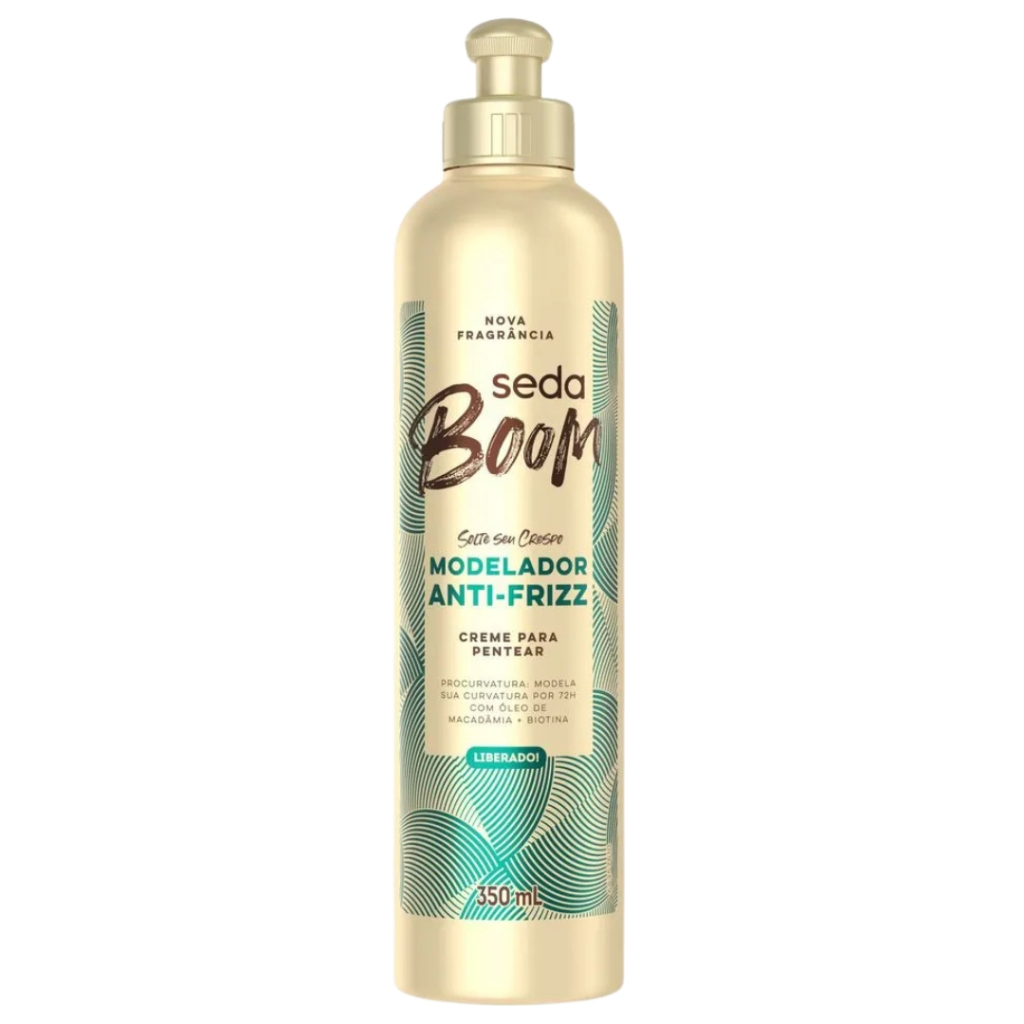 Creme Pentear Seda Boom Modelador Anti-Frizz 350ml - Envio Rápido