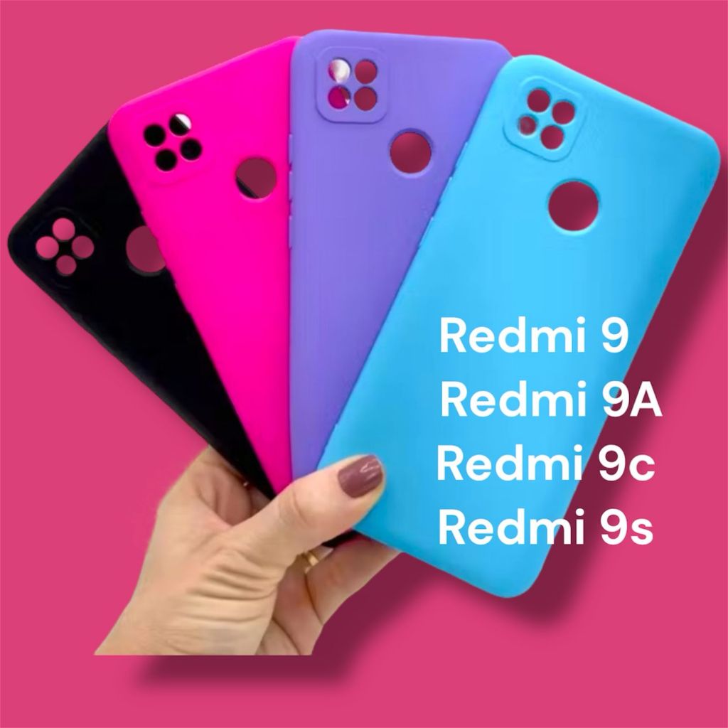 Capa Capinha Para Xiaomi Redmi 9/9A/9C /9S  Silicone Aveludada Case de Celular