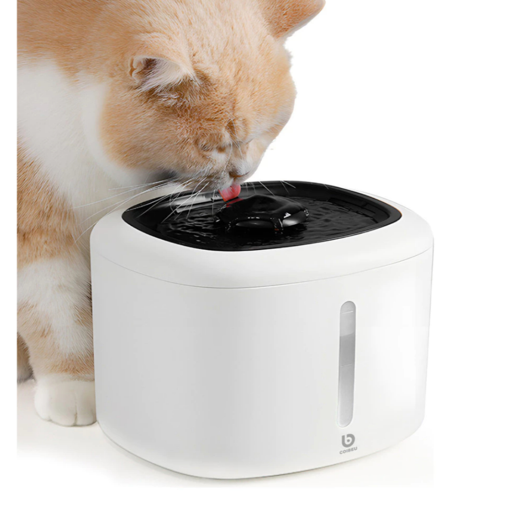 COIBEU Fonte De Água Bebedouro Gatos Cães 2.5L Filtro Elétrico Automático Para Pet Cachorro Gato