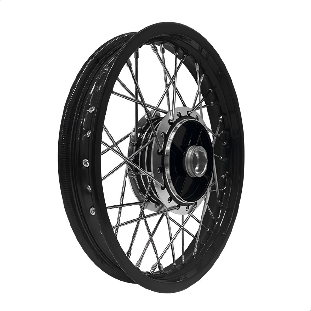 Par De Rodas Jante Pretas Fan 150 / 160 Titan 150 / 160 Start Cubo Disco Diamantado — imagem 2 de 2