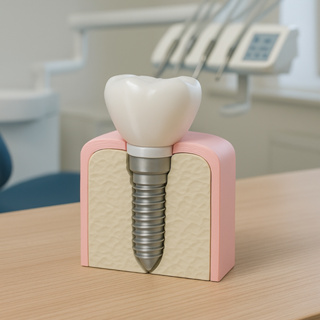 Modelo Anatômico de Implante Dentário Decoração Dentista Dente em Oferta na Shopee