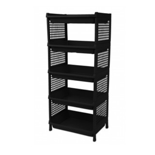 Estante com 5 Prateleiras Organizadora de Plástico Modular Multiuso para Cozinha Quarto Escritório em Oferta na Shopee