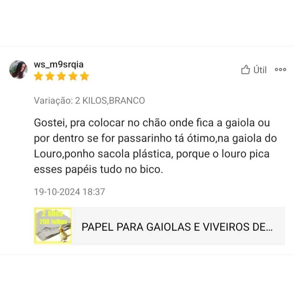 2KG DE PAPEL PARA FORRAR GAIOLAS , FOLHAS GRANDES 50X70 LIMPO E SEM CHEIRO ENVIO IMEDIATO. em Oferta na Shopee