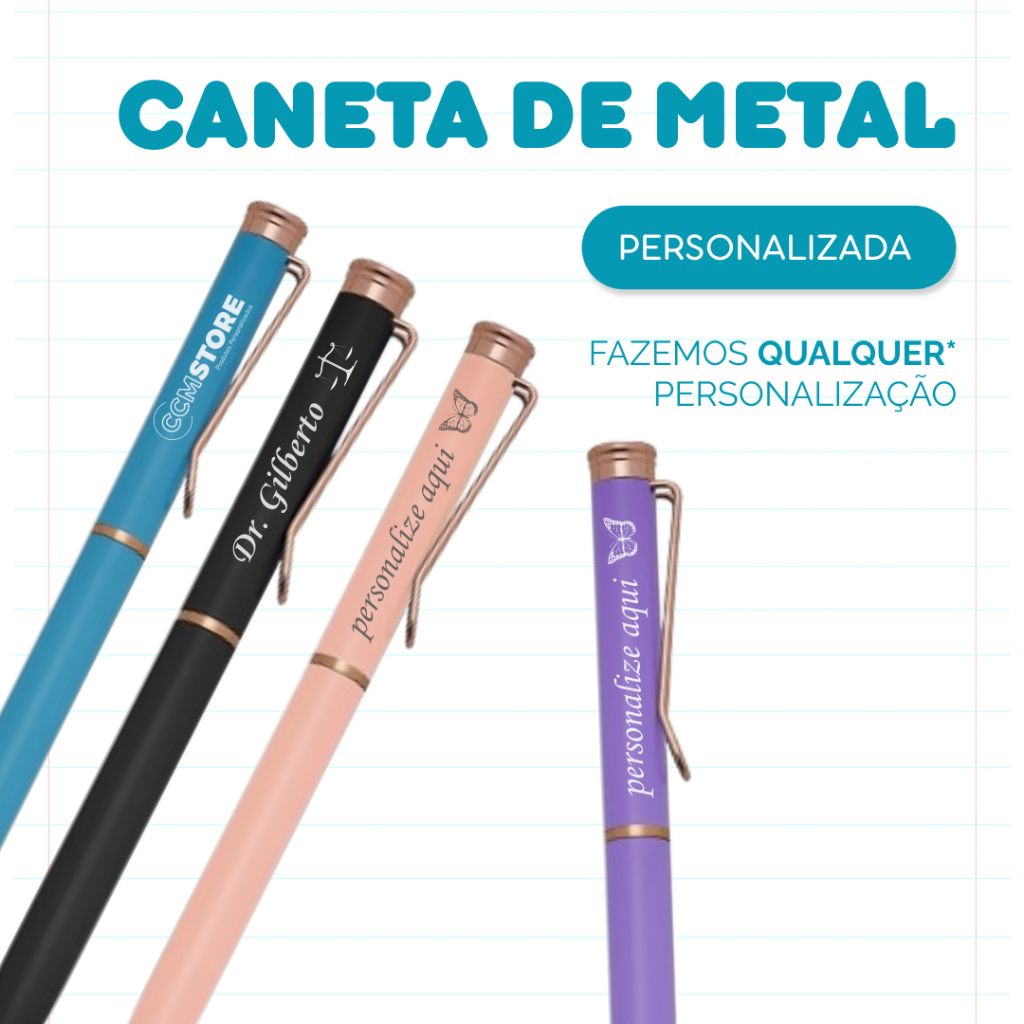 Caneta Metálica Personalizada Profissões