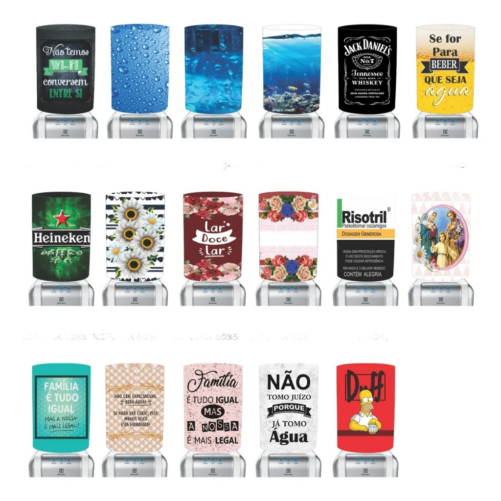 Capas Para Galão De Água Estampas Variadas Mais Vendidas 20 Litros divertida