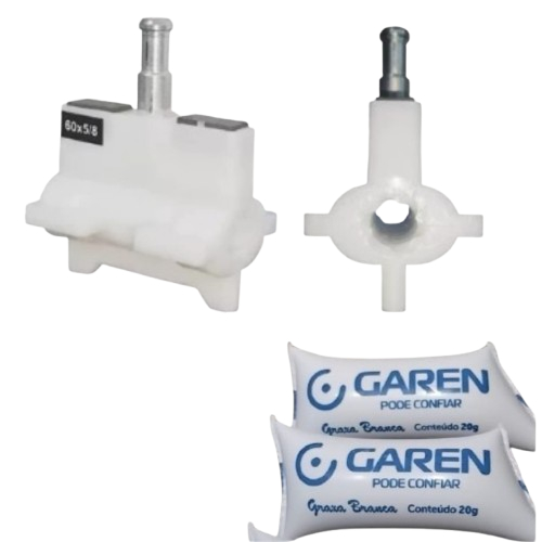 Kit Porca Acionadora P60 5/8 6 Ents (n°0) + 2 Graxas p/ Motor Basculante Portão