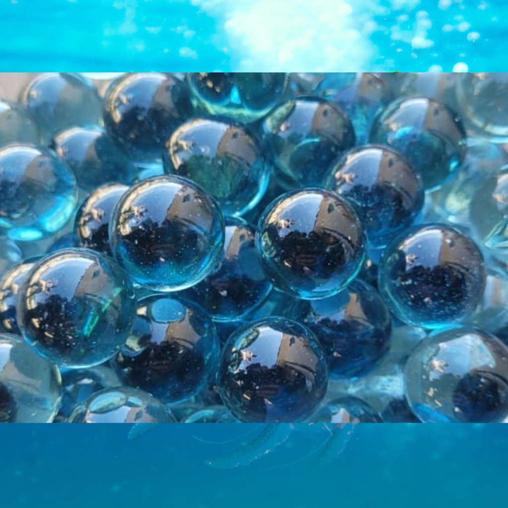 1000 Mil Bolinhas de Gude Bola Vidro Bila Birosca Fubeca Azul Verde Raridade Colecionador