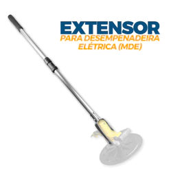 Extensor Haste Regulável Menegotti para Desempenadeira Elétrica Reboco para Pedreiros Profissionais