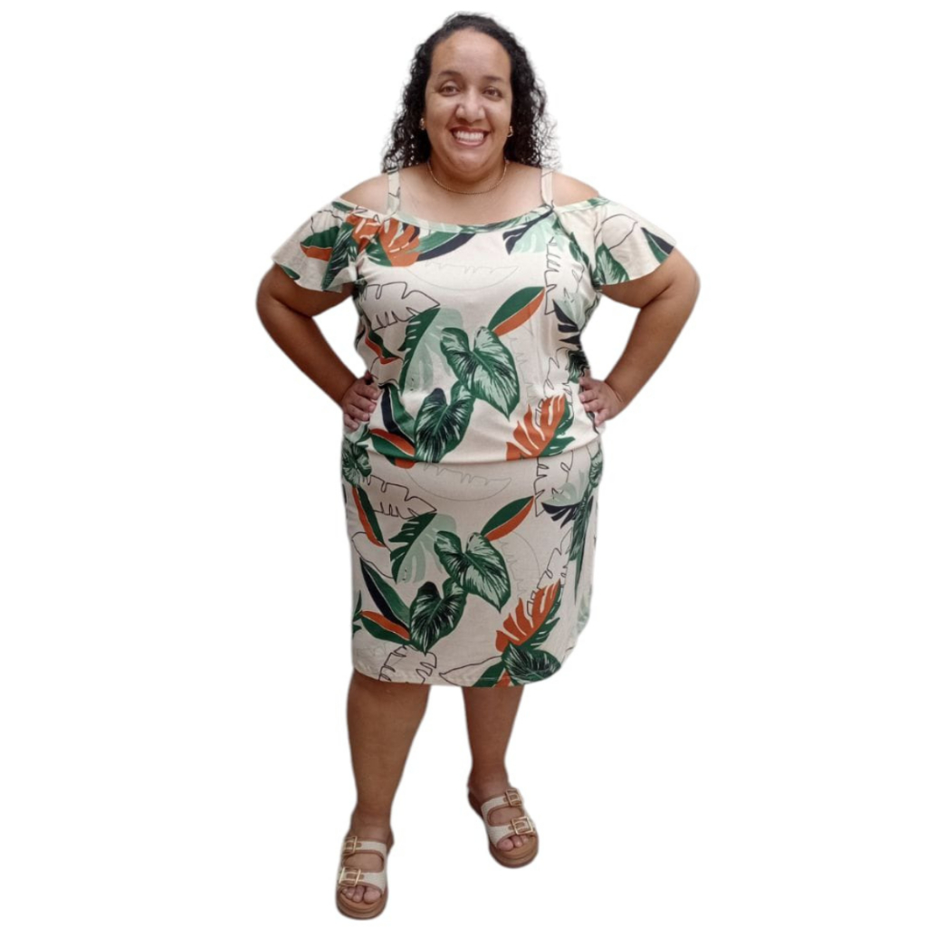 Vestido Modelo Cigana Tamanho 40 ao 64 (M ao G10) Ciganinha Plus Size em Tecido Viscolycra Estampado