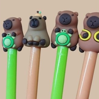 Caneta Capybara De Escrita Criativa Gel Papelaria Escolar Suprimentos/Capivara Papelaria Fofa