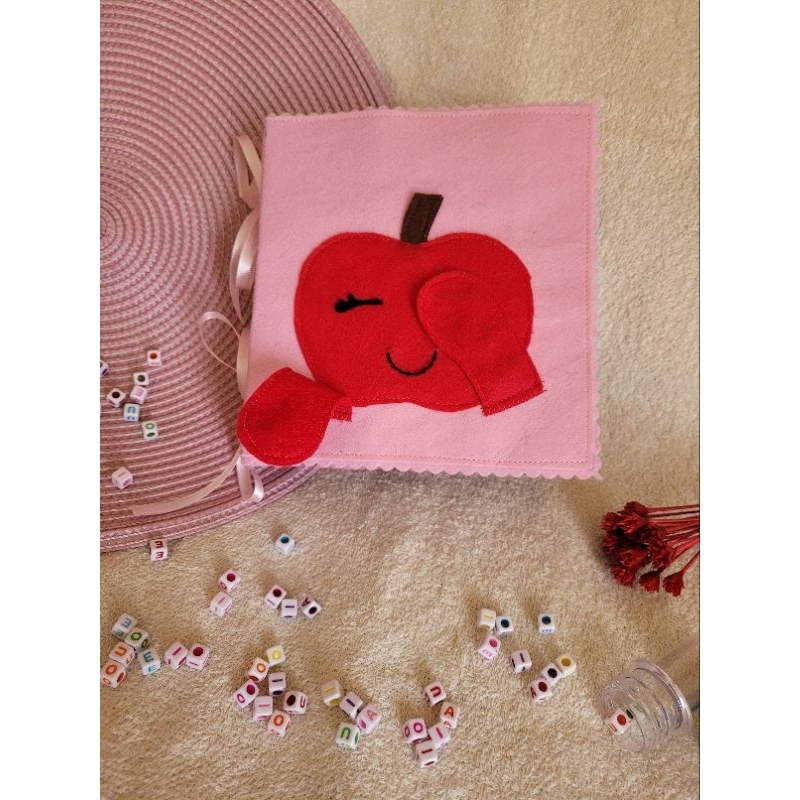 Quiet Book Livro Sensorial de Tema de Frutinhas Sensoriais Personalizado