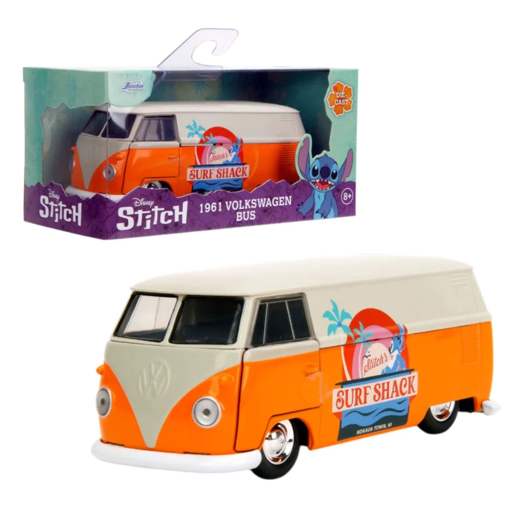 Miniatura Kombi 1961 Volkswagen Bus - Stitch Disney - 1:32
