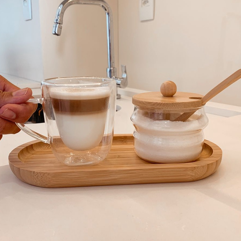 Bandeja Oval de Bambu P.  24X11 cm em Oferta na Shopee