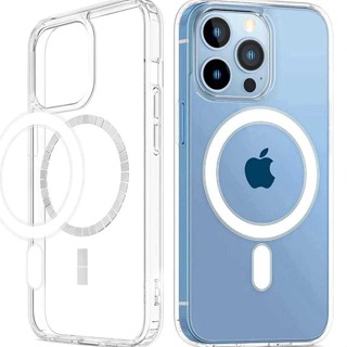Case Magnética Capa Magsafe  Case Transparente em Oferta na Shopee