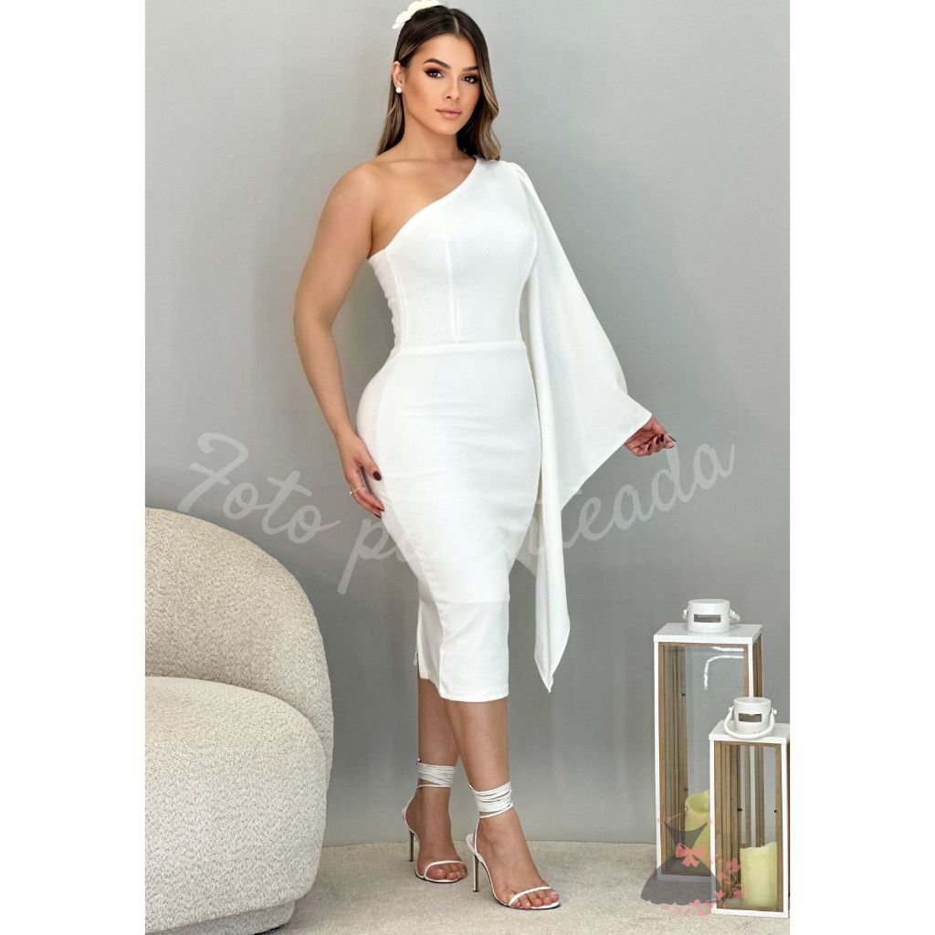 Vestido Colado no Corpo de Manga na Black Friday 2025 | BuscaProdutos