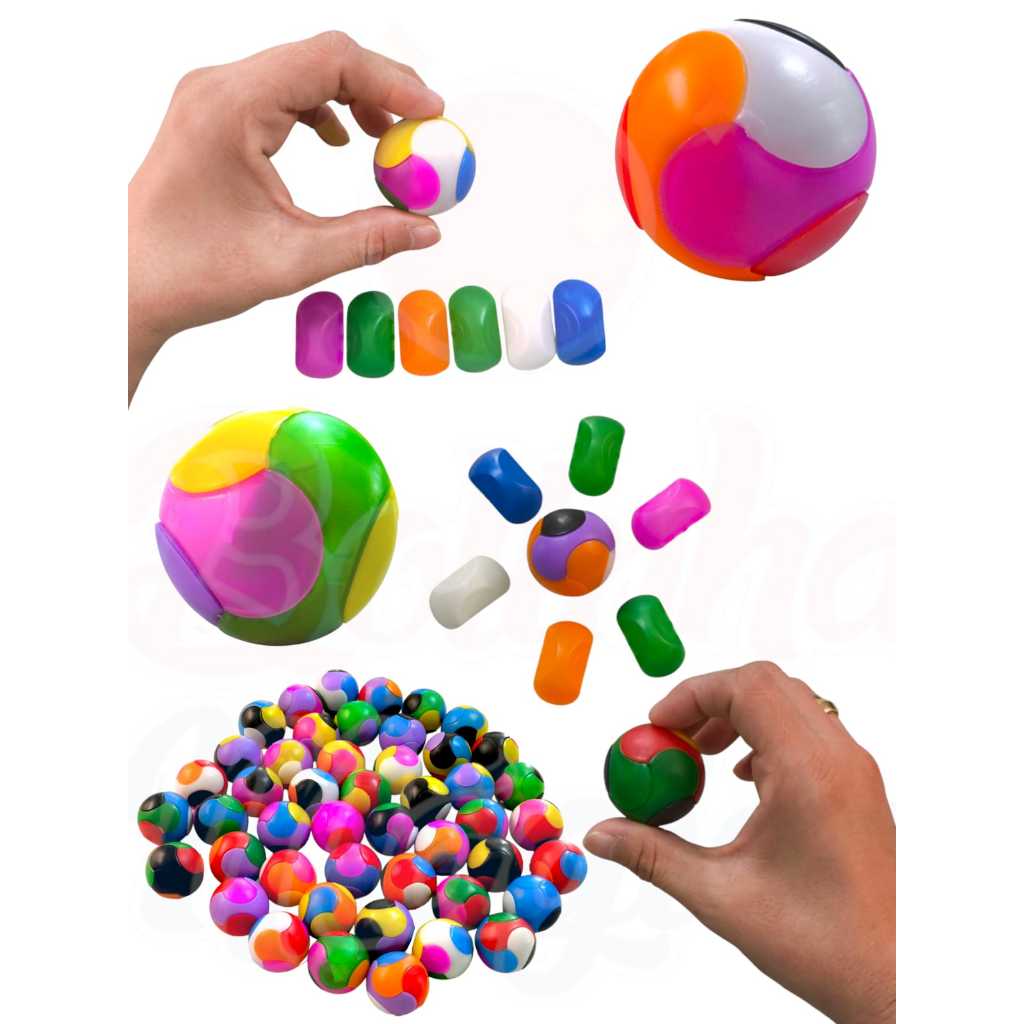 15 Bolinha Mágica De Montar Encaixar Brinquedo Infantil Lembrancinha Aniversario Prenda Quermesse em Oferta na Shopee