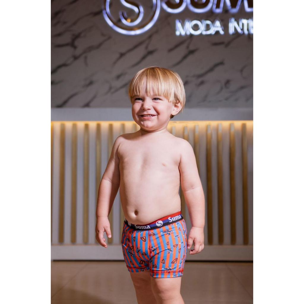 Kit 3 Cuecas Box Infantil Microfibra – Estampas Sortidas
