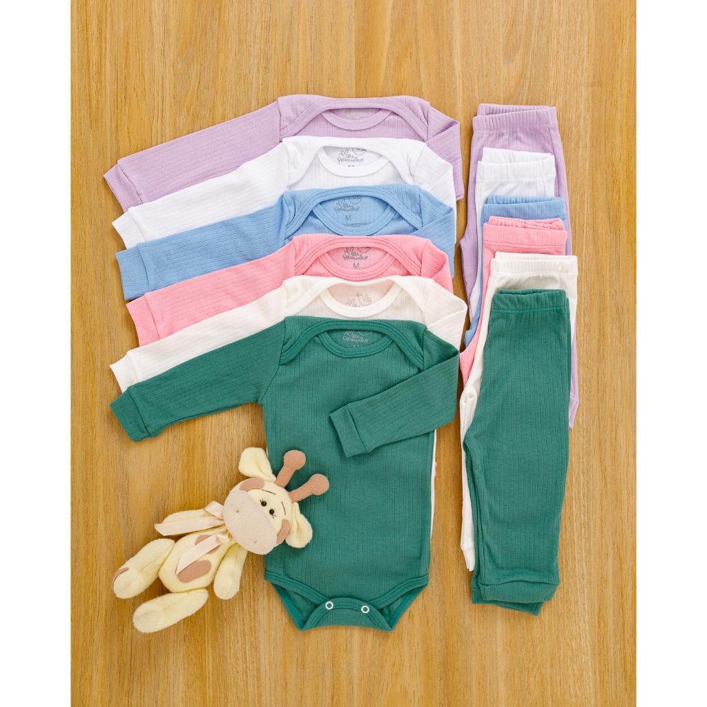 Kit 10 Peças Canelado Bebê Inverno - Praticidade e Maciez MP001KIT5-MS-C25