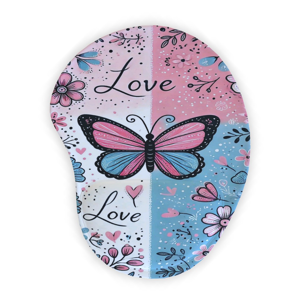 Mouse Pad com apoio - acessório informática computador, neopreme com emborrachado, estampas impressão digital