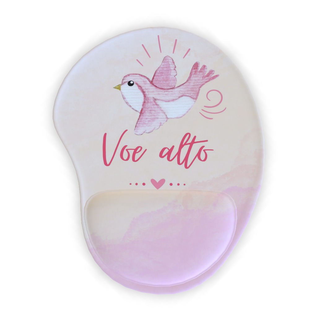 Mouse Pad com apoio - acessório informática computador, neopreme com emborrachado, estampas impressão digital