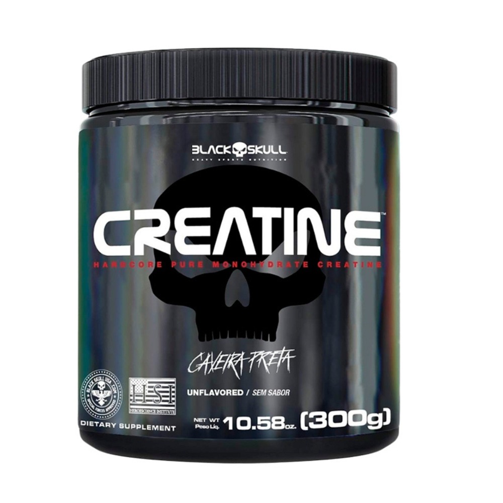 Creatina Black Skull 100% Pura Monohidratada - 300g