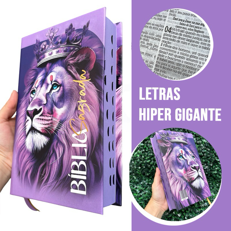 Bíblia Roxa Leão: Onde Comprar | BuscaProdutos