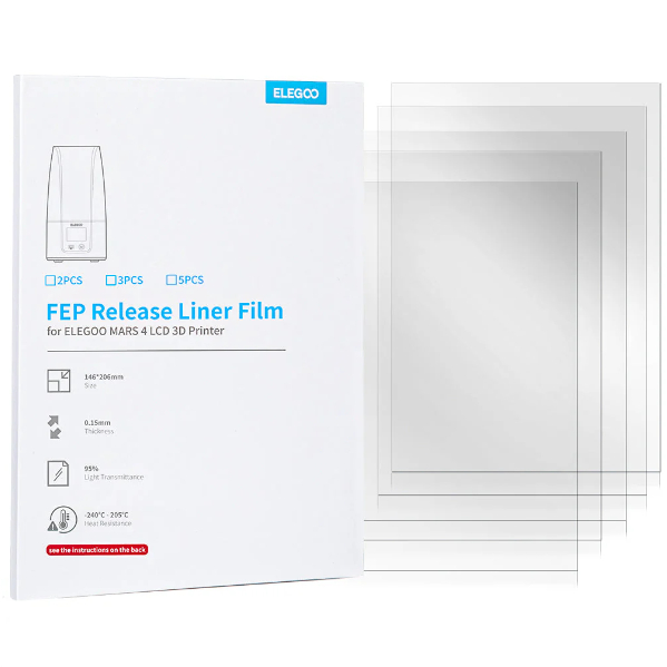 Filme FEP - Elegoo para Mars 4 / Mars 5 / Mars 5 Ultra