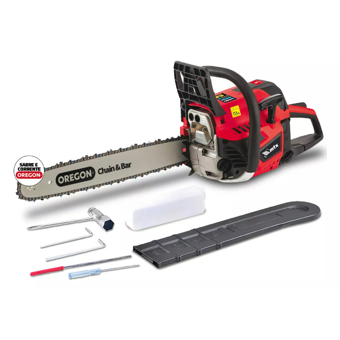 Motosserra A Gasolina 1.7 Hp 16 Pol Sabre E Corrente Oregon Cor Vermelho em Oferta na Shopee