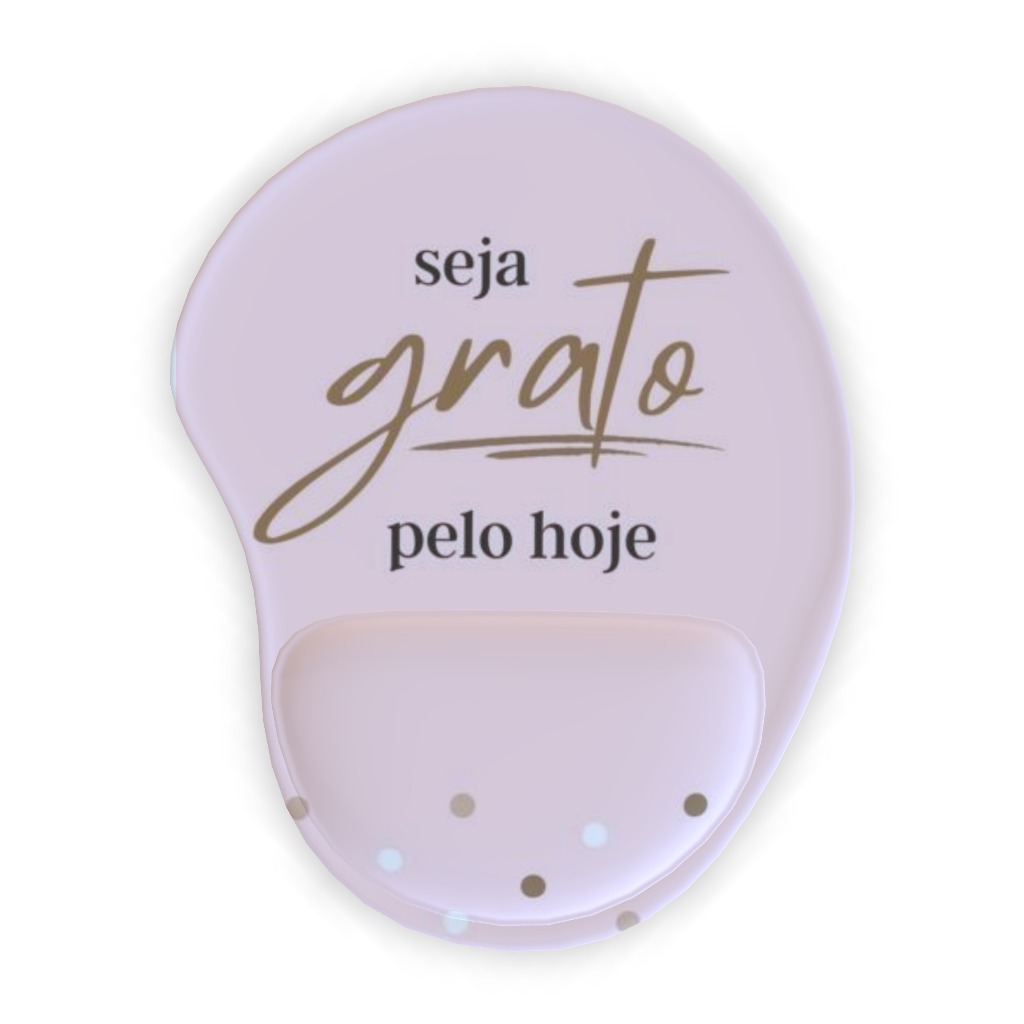 Mouse Pad com apoio - acessório informática computador, neopreme com emborrachado, estampas impressão digital