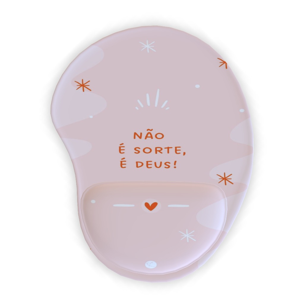 Mouse Pad com apoio - acessório informática computador, neopreme com emborrachado, estampas impressão digital