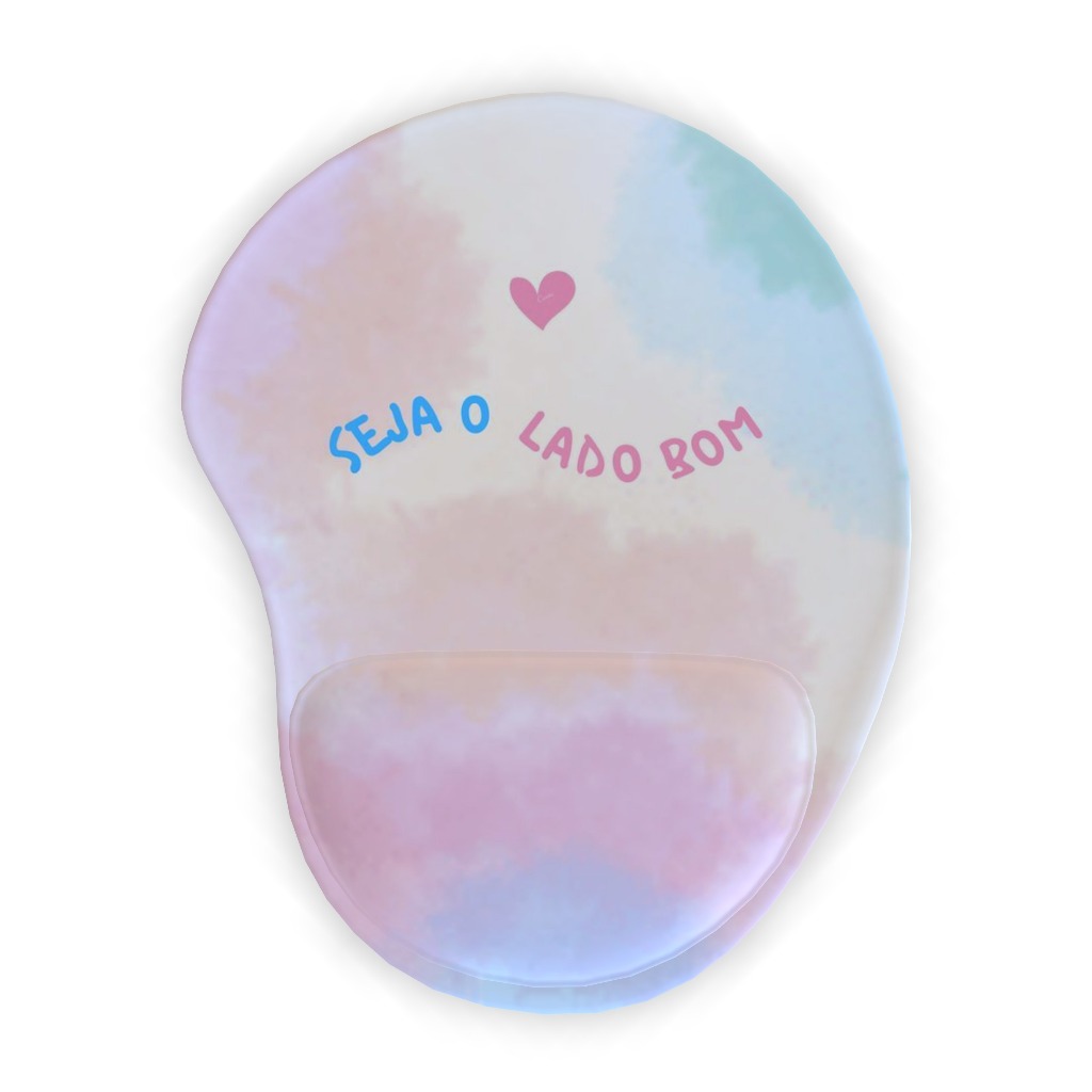 Mouse Pad com apoio - acessório informática computador, neopreme com emborrachado, estampas impressão digital