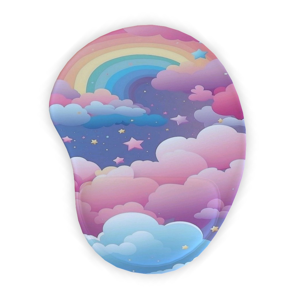 Mouse Pad com apoio - acessório informática computador, neopreme com emborrachado, estampas impressão digital