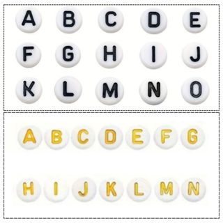 200 Miçangas Letras do Alfabeto Vogais e Consoantes Separadas a sua Escolha Bijuteria Artesanato em Oferta na Shopee
