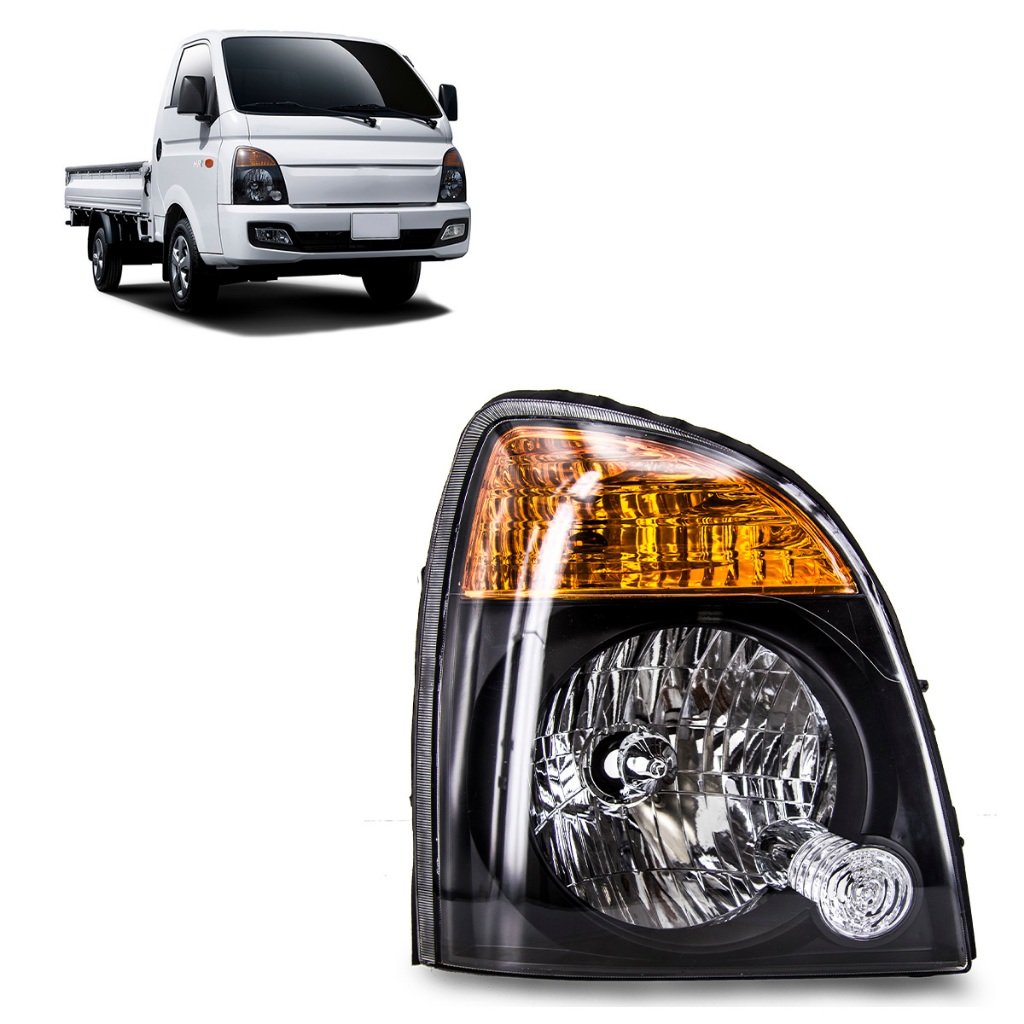 Farol Dianteiro HR 2013 2014 2015 2016 A 2018 Máscara Negra Pisca Âmbar Carcaça Preta Foco Simples em Oferta na Shopee