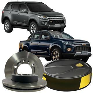 Par  Disco Freio Dianteiro Ventilado Gm S10 Trailblazer 4x2 4x4  2017 À 2022 em Oferta na Shopee