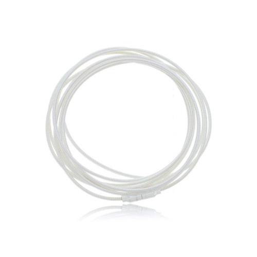Pulseira Corda de Violão Banhado a Prata (SEMIJOIA)
