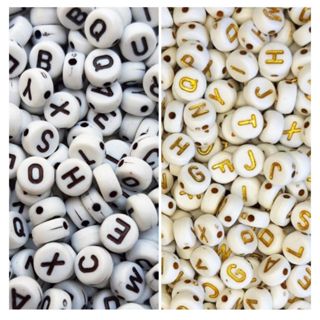 Kit 300/400/500/600/900 Miçangas Letras Separadas a sua escolha A a Z Alfabeto Missangas Artesanato em Oferta na Shopee