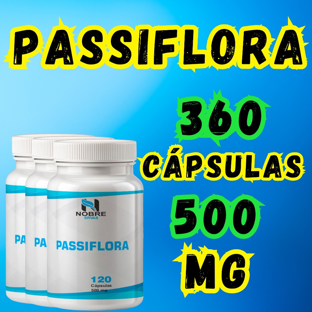 Fórmula Pura de Passiflora 500mg – 120 Cápsulas